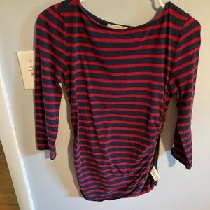 Michael Kors 3/4 sleeve shirt with side zipper